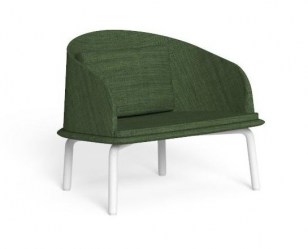Cleo_Alu Poltrona Lounge _ white-green